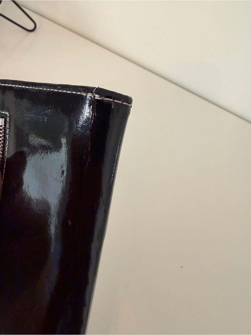 TED BAKER Black Patent Matinee Wallet - Picture 9 of 12
